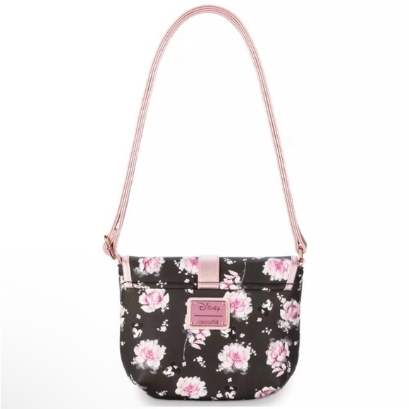 Minnie Mouse Purse Disney Loungefly Floral Saddle Bag - In Factory Bubble Wrap - Picture 2 of 5